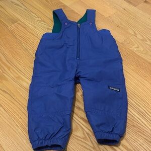 24M snow pants Patagonia Kids' Royal Blue Overalls